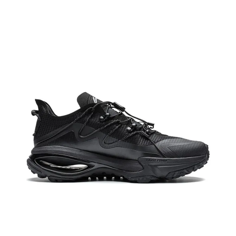 LiNing Yijie Durable Breathable Low Top Running Shoes Black-1