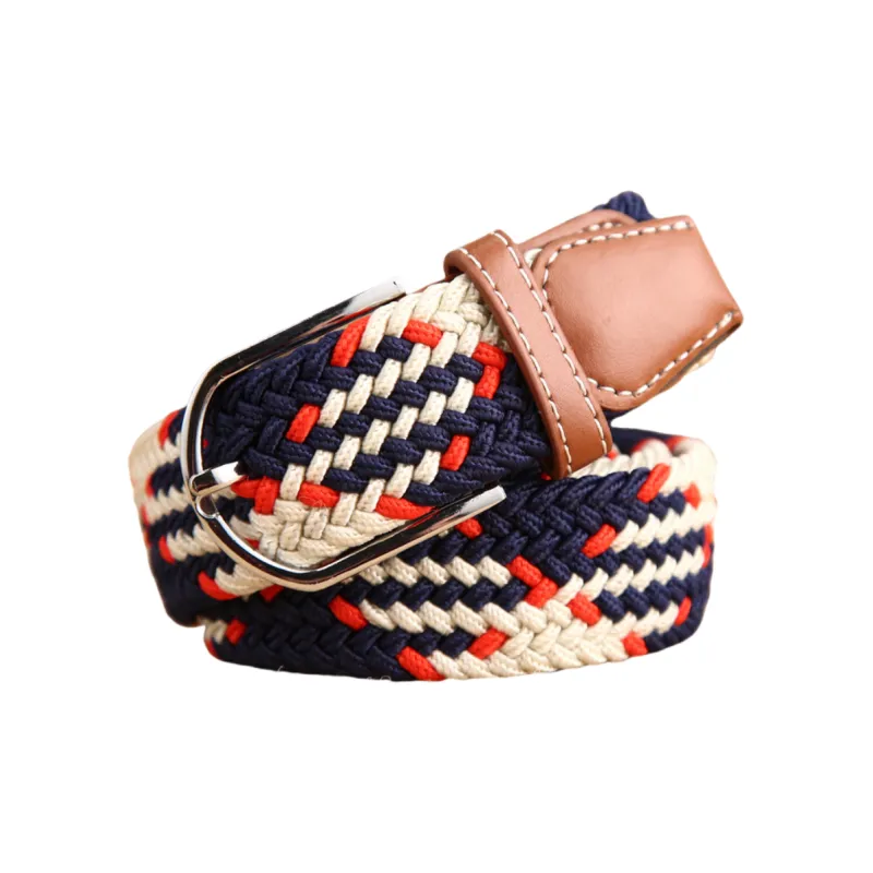 Emperor Penguin Korean Style Stretch Woven Elastic Pants Belt For Students Belt Unisex Width 3.5cm-4