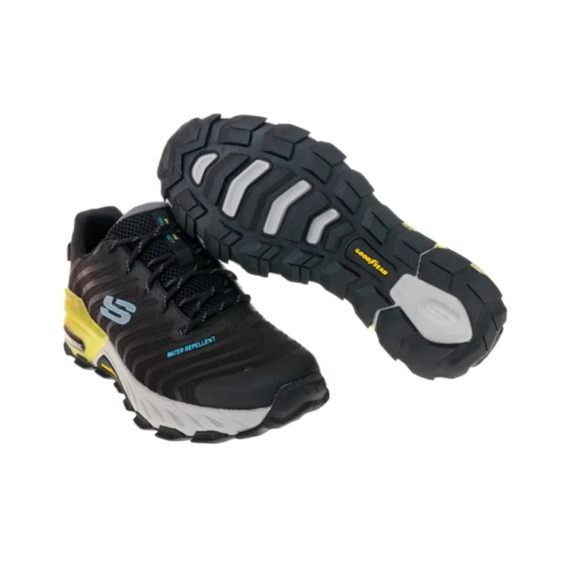 Skechers Max Protect Cushioning Wear-Resistant Low-Top Sports Casual Shoes Black Gray-4