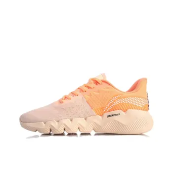 LiNing LN Fle Abrasion Resistant Cushioning Low Top Casual Shoes Women's Neon Orange Pink