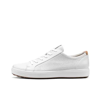 Ecco Soft Cool Low Top Sports Casual Shoes Men's White