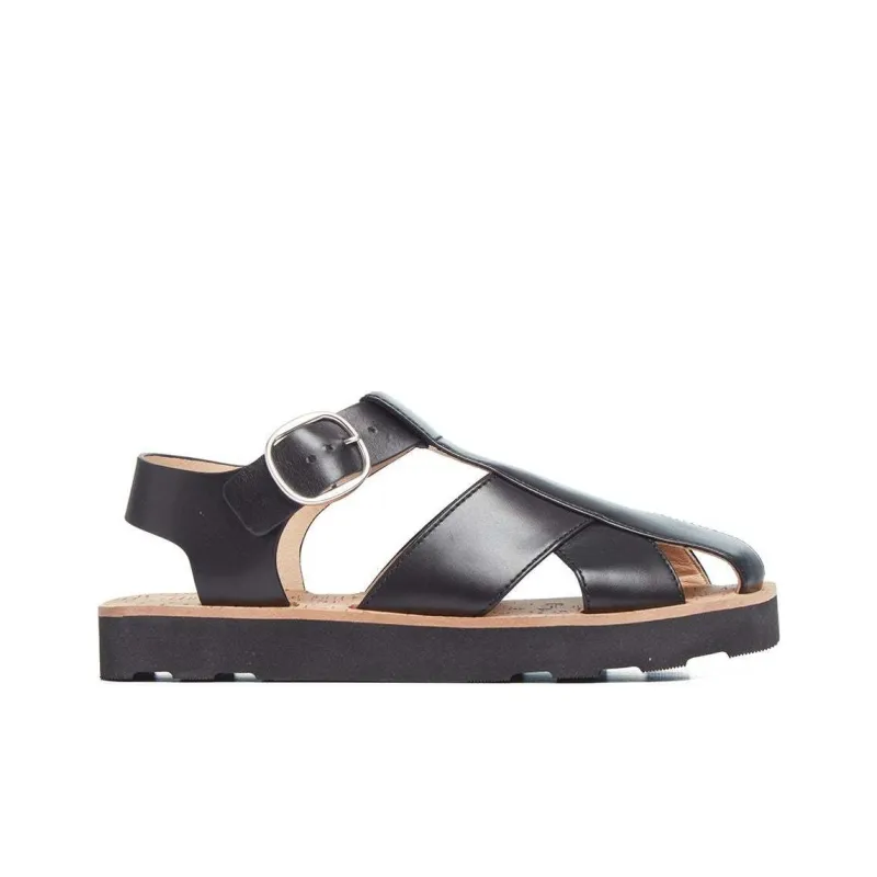 GABRIELA HEARST Horatio Roman Sandals Women's Black-1