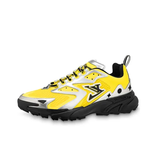 LOUIS VUITTON Runner Tatic Casual Shoes Men Low-Top Yellow/Silver