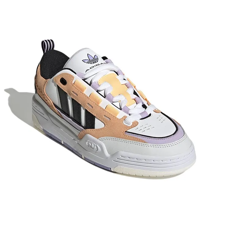 Adidas Originals Adi2000 Lightweight And Wear resistant Low Top Skateboard Shoes Women's White Orange-2