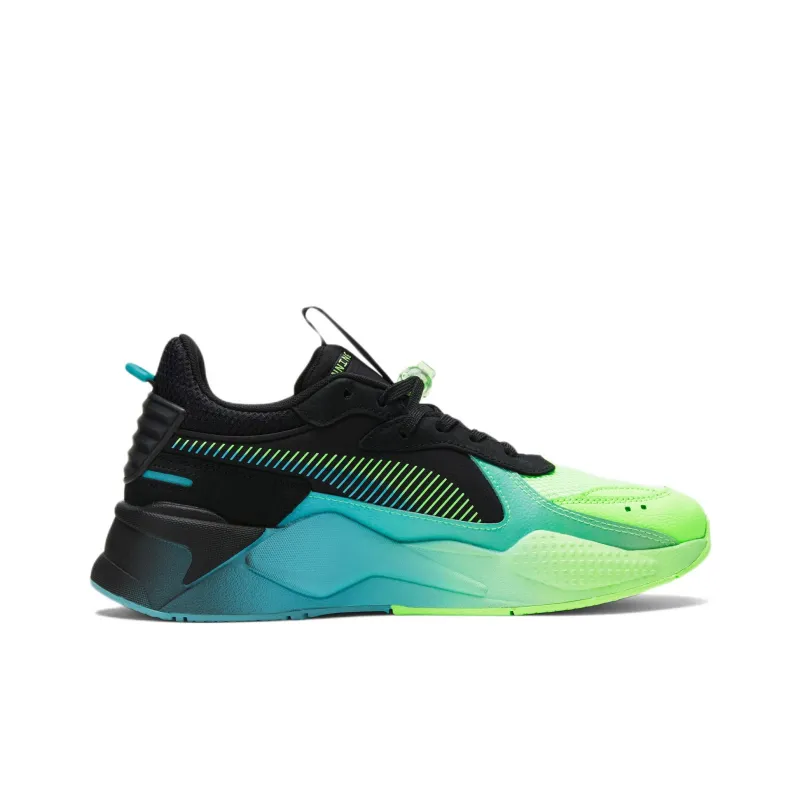 PUMA RS-X Fly Anti-Slip Wear-Resistant Low-Top Sports Casual Shoes Blue Black Green-1