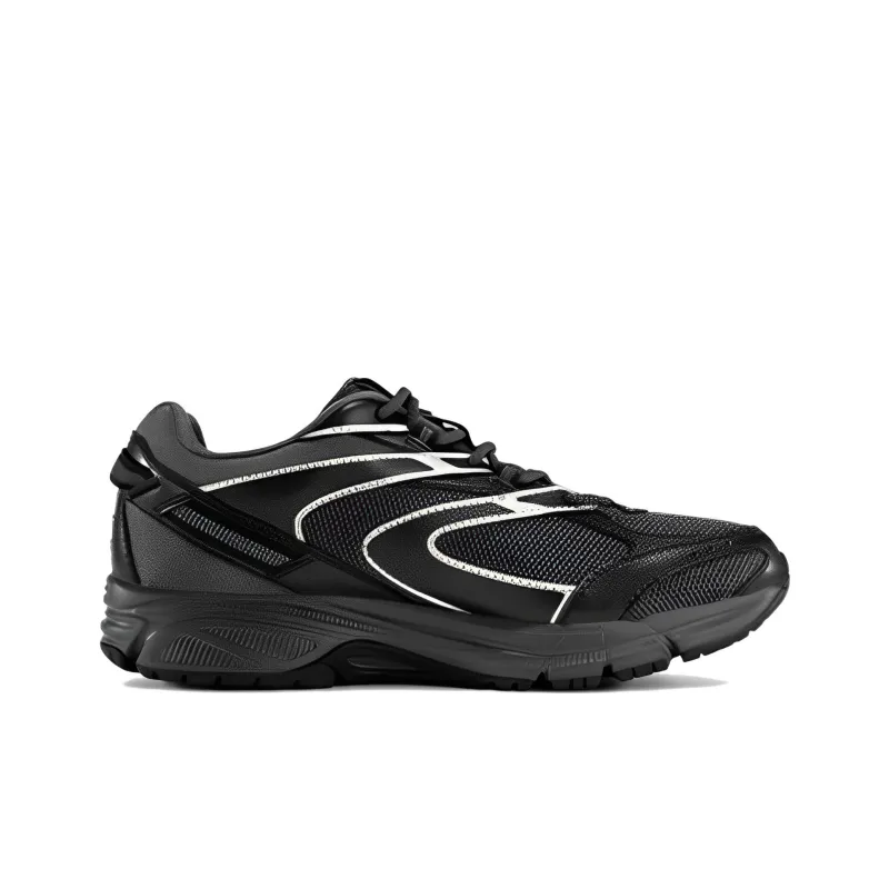 Saucony Cohesion 2K Cushioning Anti Slip And Wear Resistant Low Top Training Running Shoes Unisex Black Gray-1