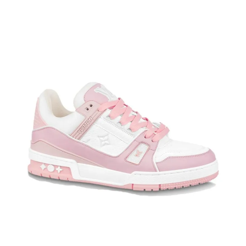 LOUIS VUITTON Trainer Pink White Women's-1