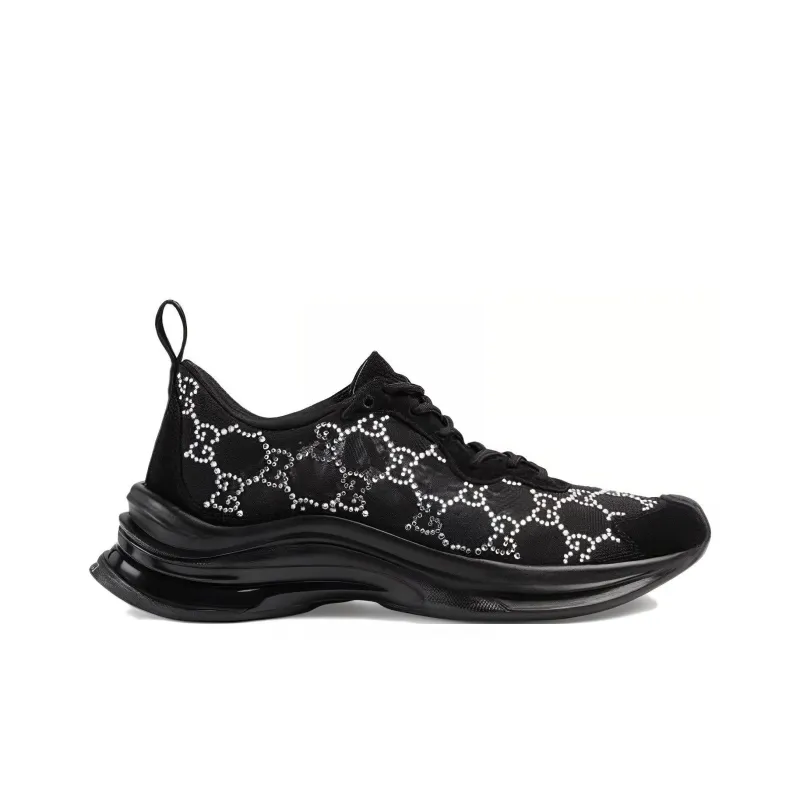 GUCCI Women's Run Sneaker 'GG Crystal Black' Women's-1