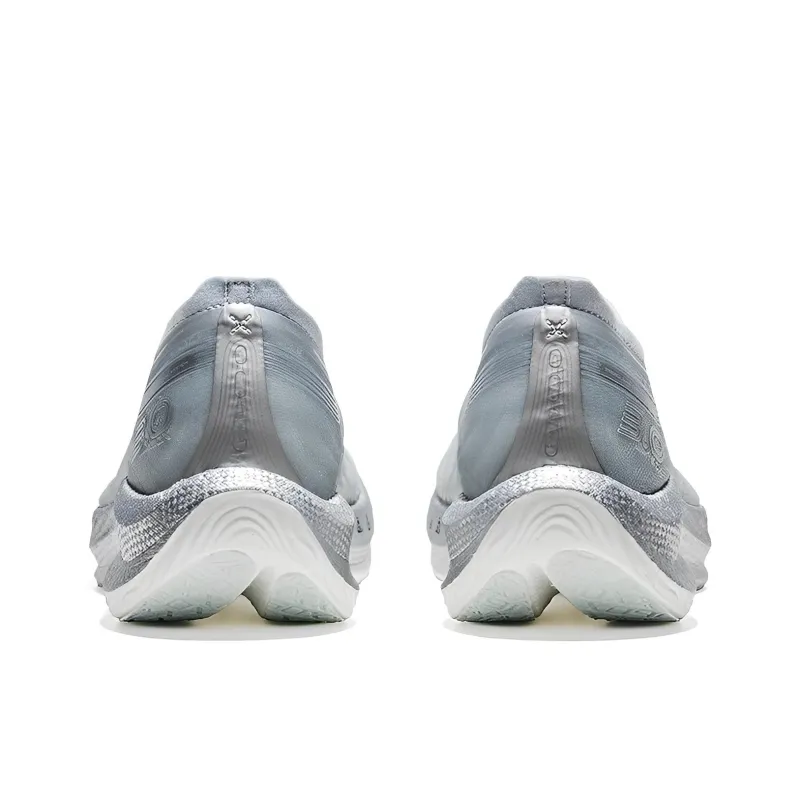 XTEP 160X 3.0 Shock Absorbers Slip Resistant Breathable Low Top Running Shoes Men's Silver Gray-4