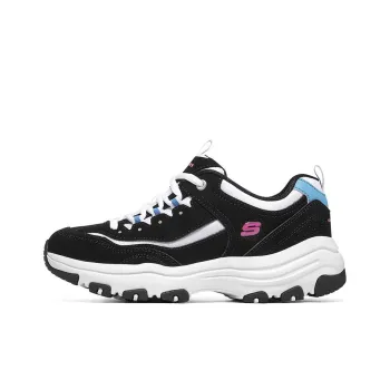 Skechers I Conik Oreo Cushioning Anti Slip And Wear Resistant Low Top Casual Shoes Women's Black Blue