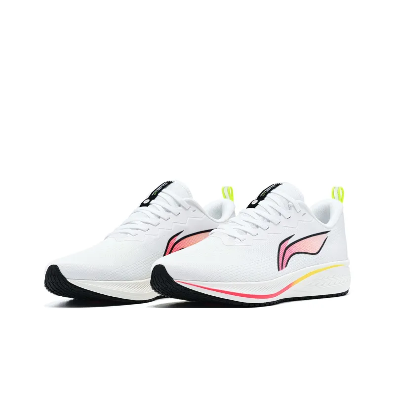 LiNing Red Hare 6 Anti Slip Wear Resistant Low Top Running Shoes Men's Standard White-2