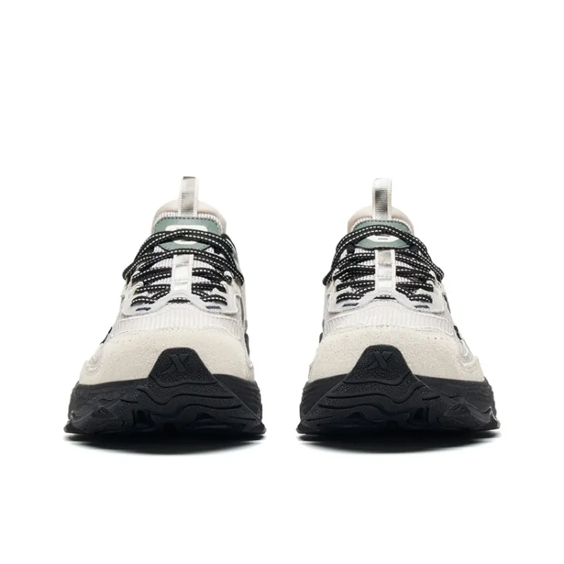 XTEP Junling 2.0 Cushioning Anti Slip Wear Resistant Breathability Low Top Running Shoes Men's Gray Black-4