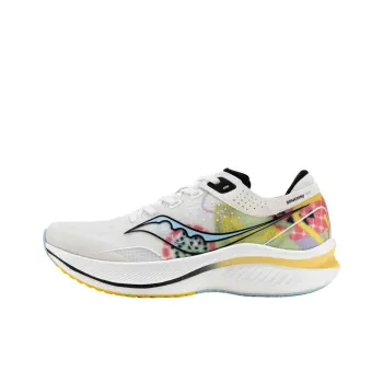 Saucony Slay Anti Slip Wear Resistant Low Top Carbon Plate Running Shoes Unisex White Red