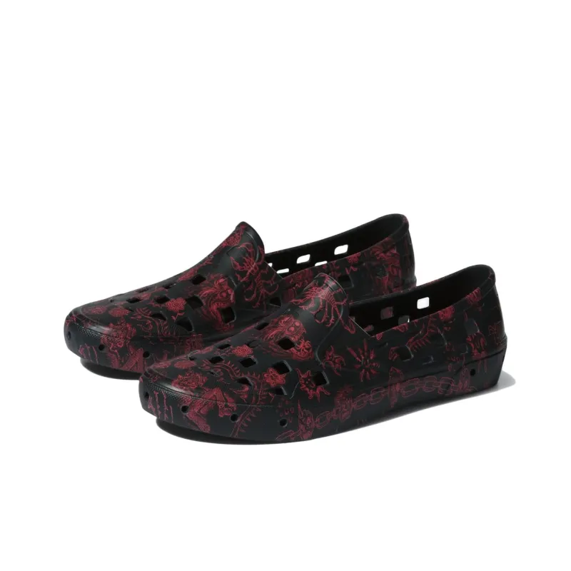 Vans Slip on Trk 'Black Red'-2