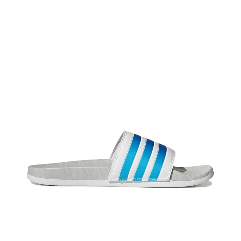 Adidas Adilette Comfort Slides Sports Slippers Unisex Gray Yellow Red-1