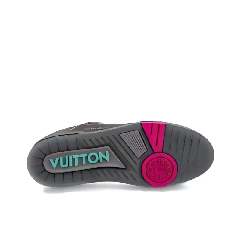 LOUIS VUITTON Lv Trainers 'Grey With Colorful Mesh'-4