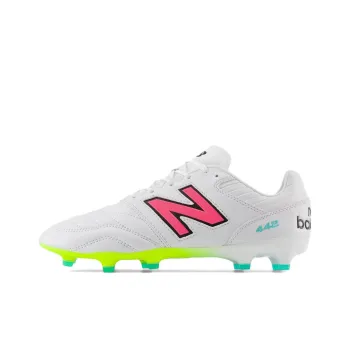 New Balance 442 Pro Fg V2 White Hi Lite Neon Pink