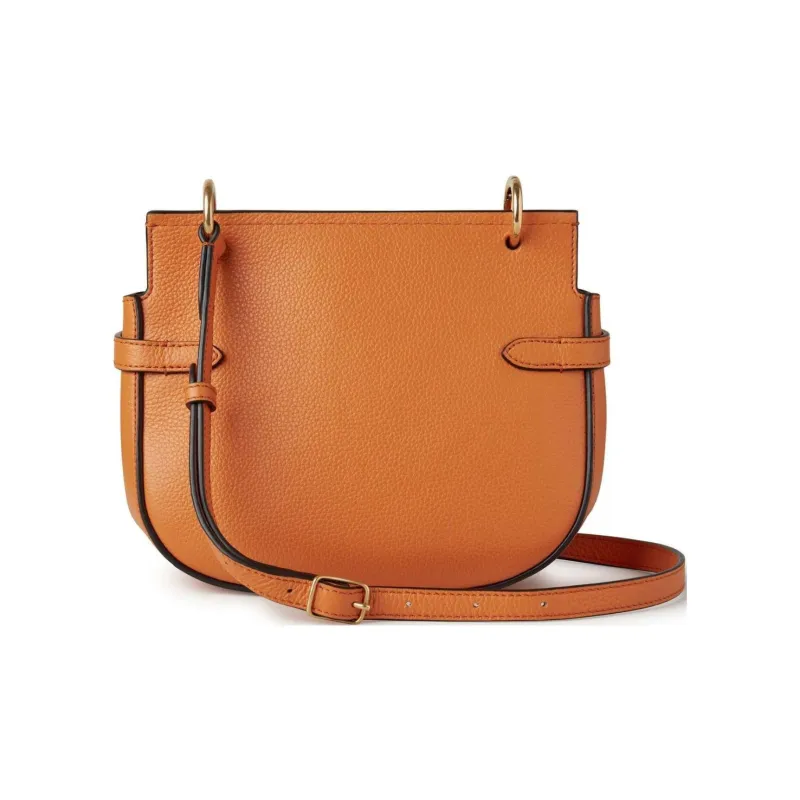 Mulberry Grained Leather Crossbody Bag Shoulder Bag Women's Sunset Orange-2