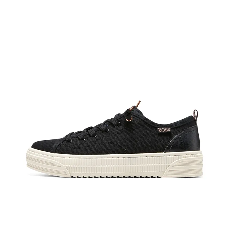 Skechers Bobs Copa Anti Slip Wear Resistant Low Top Skateboard Shoes Women's Black-0