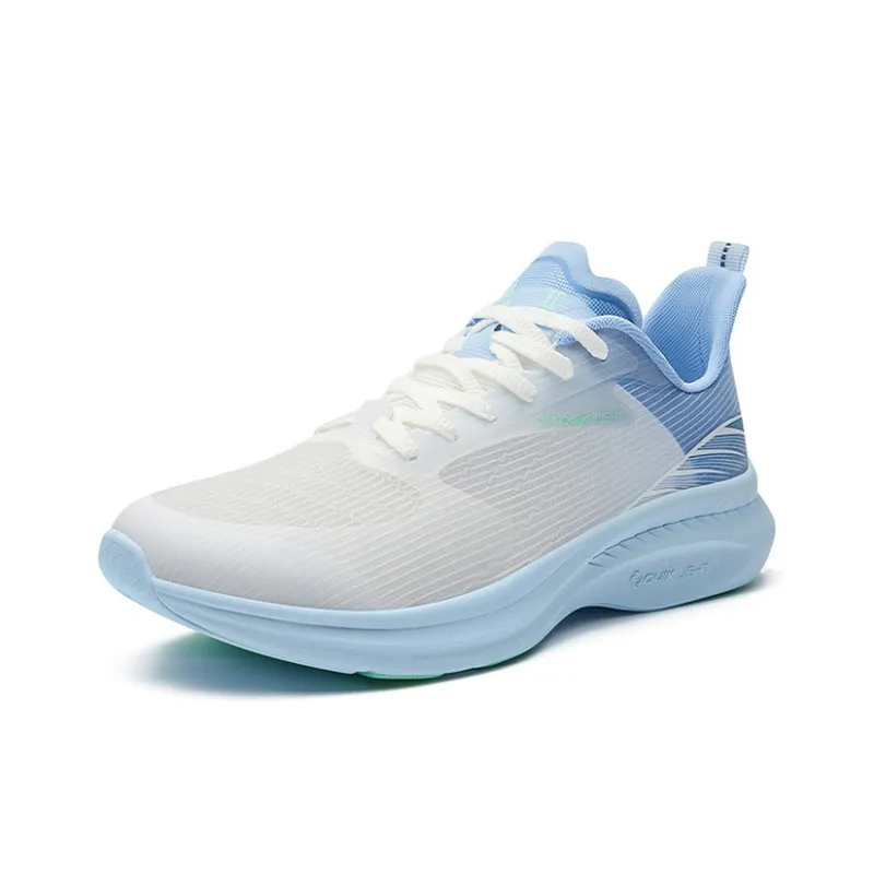 361° FlyFish 2 Anti Slip Wear Resistant Low Top Running Shoes White Blue-1
