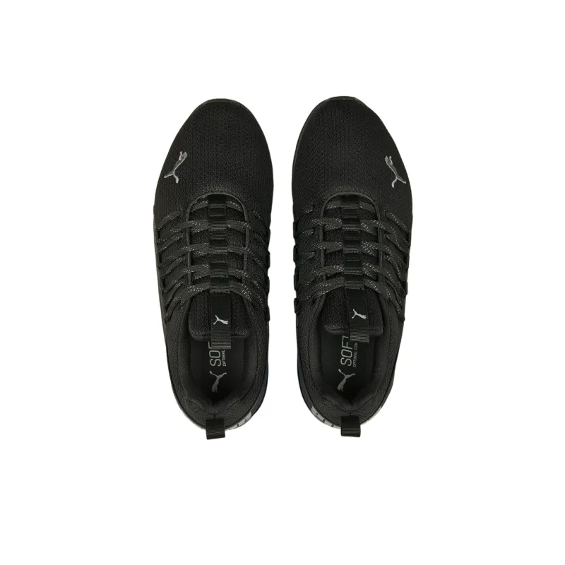 PUMA Axelion Anti Slip Wear Resistant Low Top Casual Running Shoes Men's Black-3