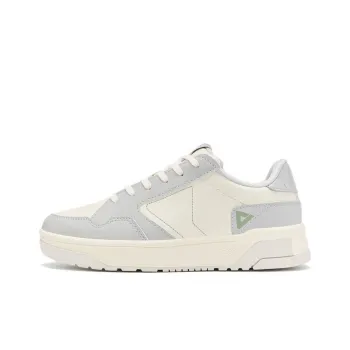 PEAK State Pole Anti Slip And Wear Resistant Lightweight Low Top Skateboard Shoes Women's Pale Gray Rice White