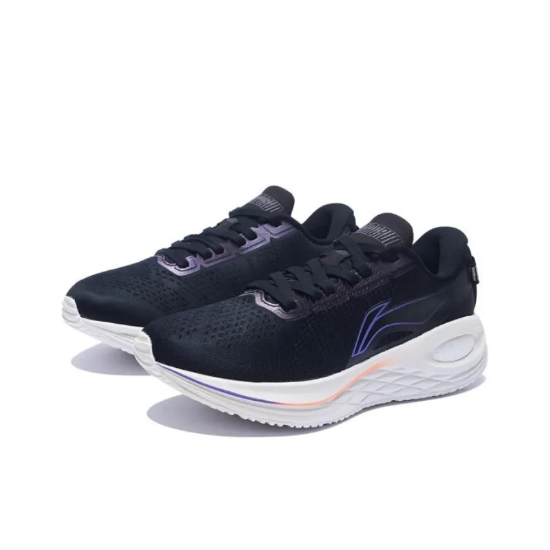 LINING Furious Rider 6.0 Essential Running Shoes Men Low Top Phantom Black/Black-2
