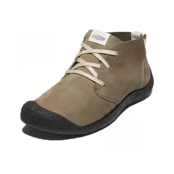 KEEN Mosey Chukka LEATHER Slip-Resistant Mid-Top Outdoor Shoes Men's Dark Olive