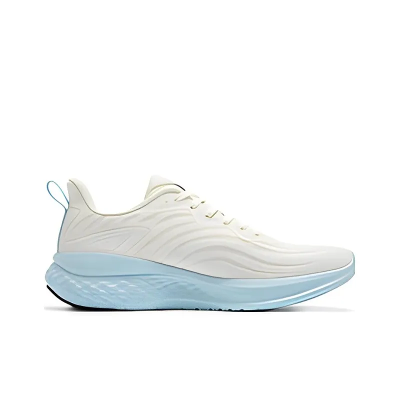 361° E Toughness 1.0 Cushioning, Slip Resistant, And Abrasion Resistant Low Top Casual Running Shoes Men's White Blue-1
