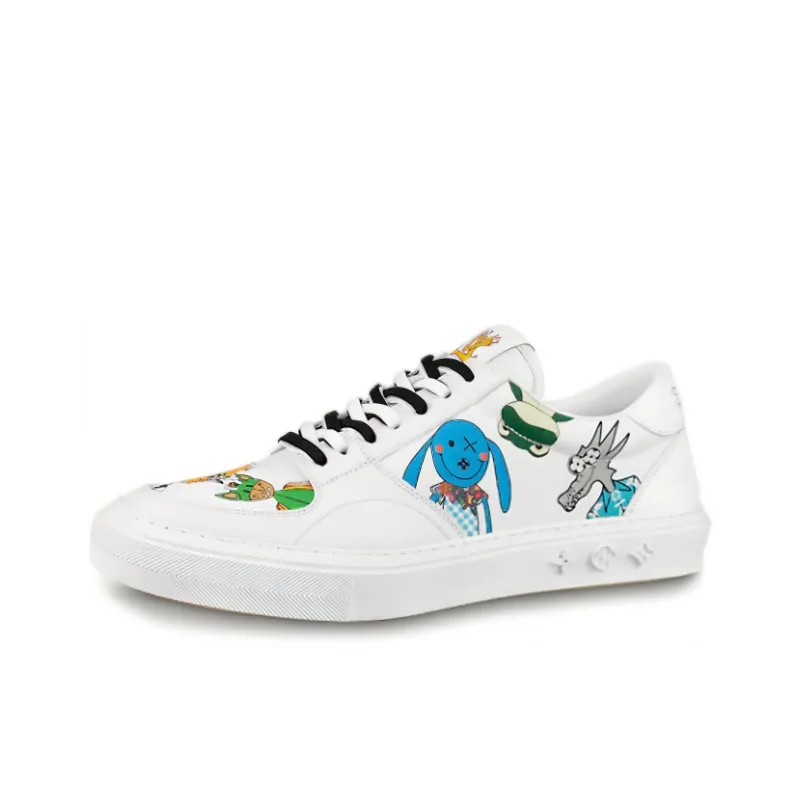 LOUIS VUITTON Ollie Sneakers 'White With Drawings'-0