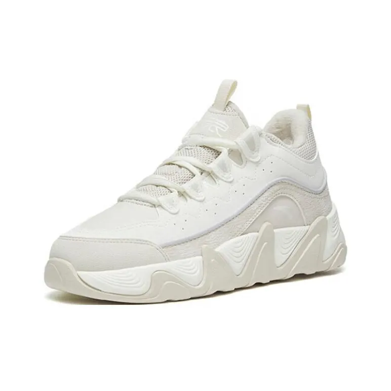 Anta Backwave 2.0 Cushioning Anti-Slip And Wear-Resistant Mid-Top Sports Casual Shoes Women's Muddy Sandy Gray-2