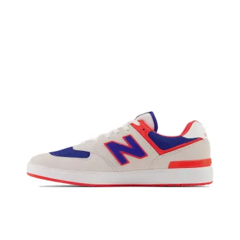 New Balance NB 574 CT574 Anti-Slip Wear-Resistant Low-Top Skateboard Shoes White Blue