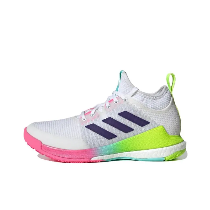 Adidas Crazyflight Mid White Purple Aqua Women's-0