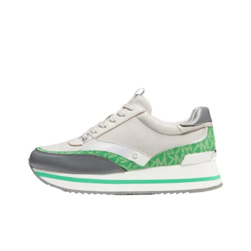 MICHAEL KORS Mariah Slip-Resistant Low-Top Casual Shoes Women's Gray Green