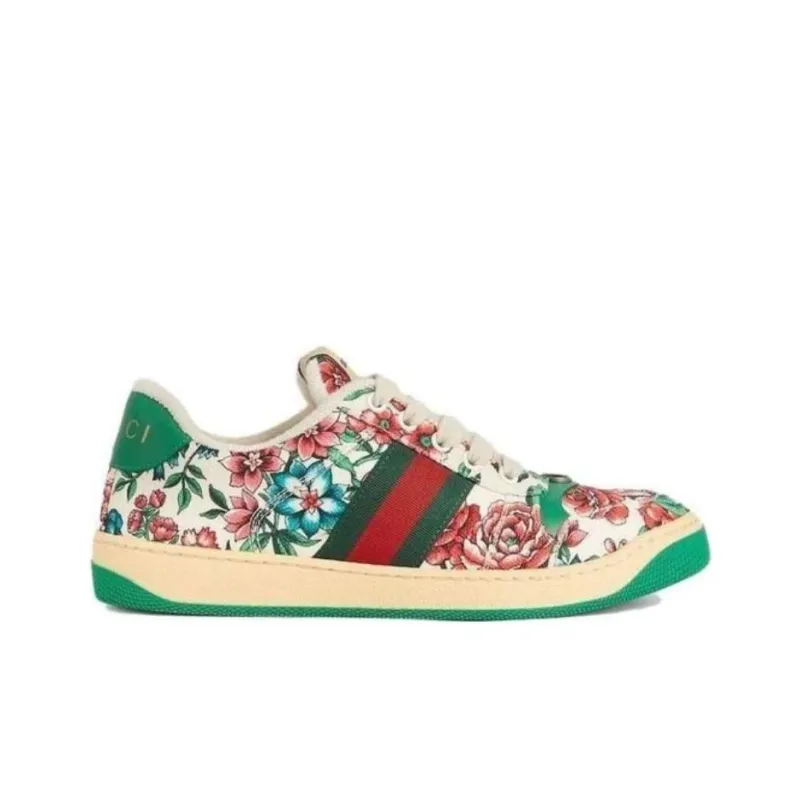 GUCCI Screener Low Top Skateboard Shoes Women's Multicolor-1