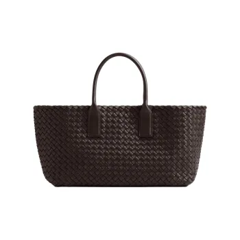 Bottega Veneta Lambskin Tote Bag, Shopping Bag, Handbag Trumpets Women's Gummy