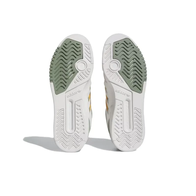 Adidas Originals Drop Step Low Shoes 'Crystal White Yellow Silver Green'-4