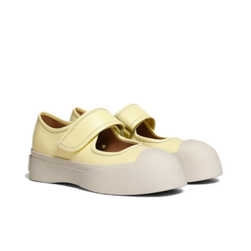 MARNI Pablo Platform Mary Jane Shoes Women's Yellow-2