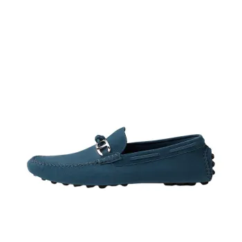 HERMES Alessandro Beanie Shoes Men's Blue
