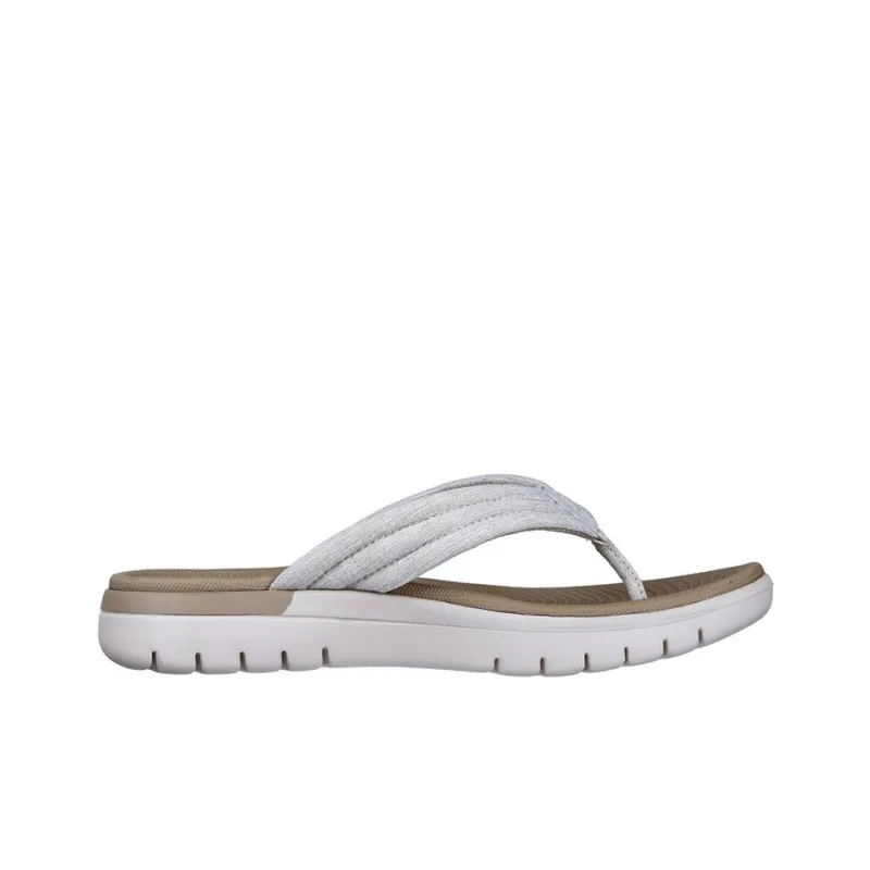 Skechers On-The-GO Fle Rubber Sole Flip Flops Women's Light Brown-1