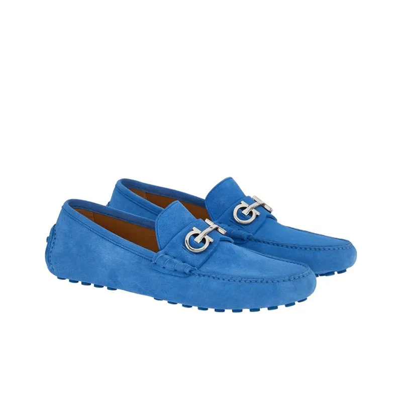 FERRAGAMO Gancini-buckle Leather Loafers-1