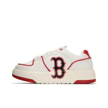 MLB Chunky Liner Slip Resistant Cushioning Abrasion Resistant Lightweight Low Top Skateboard Shoes Unisex White Red