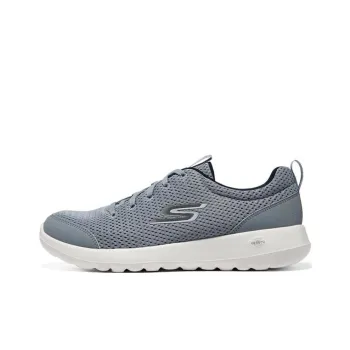 Skechers GO WALK Ma Cushioning Anti Slip Wear Resistant Breathability Low Top Casual Shoes Men's Gray Blue