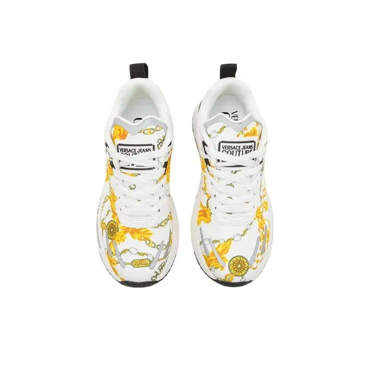 VERSACE JEANS Couture Low Top Sports Casual Shoes Men's White-2