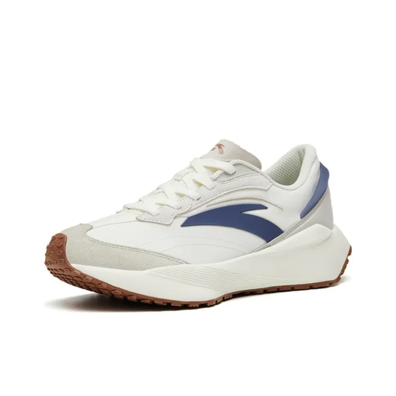 Anta Life Collection Rock Sugar 3 Cushioning Anti Slip And Wear Resistant Low Top Sports Casual Shoes White Gray Blue-1