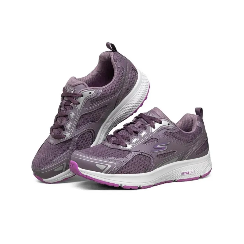 Skechers Go Run Consistent Anti Slip Wear Resistant Low Top Casual Running Shoes Women's Dark Purple-3