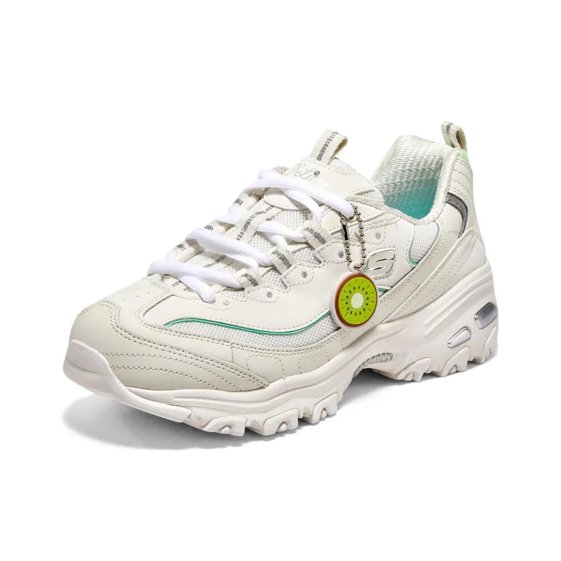 Skechers D'Lites 1.0 Shoes 'Cream White Green' Women's-2