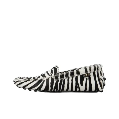 TOD'S Gommino Zebra Printed Loafers Women's