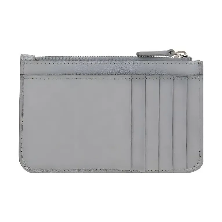 Balenciaga Leather Card Holder Card Holder Women's Silver/Black-2