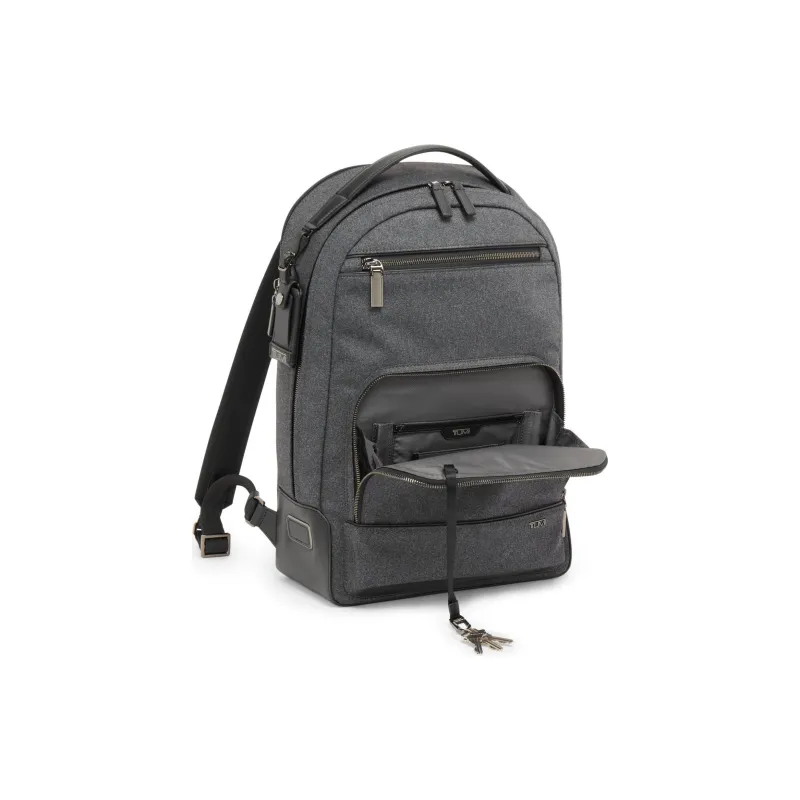 TUMI Polyester Backpack Men's Dark Carbon-2
